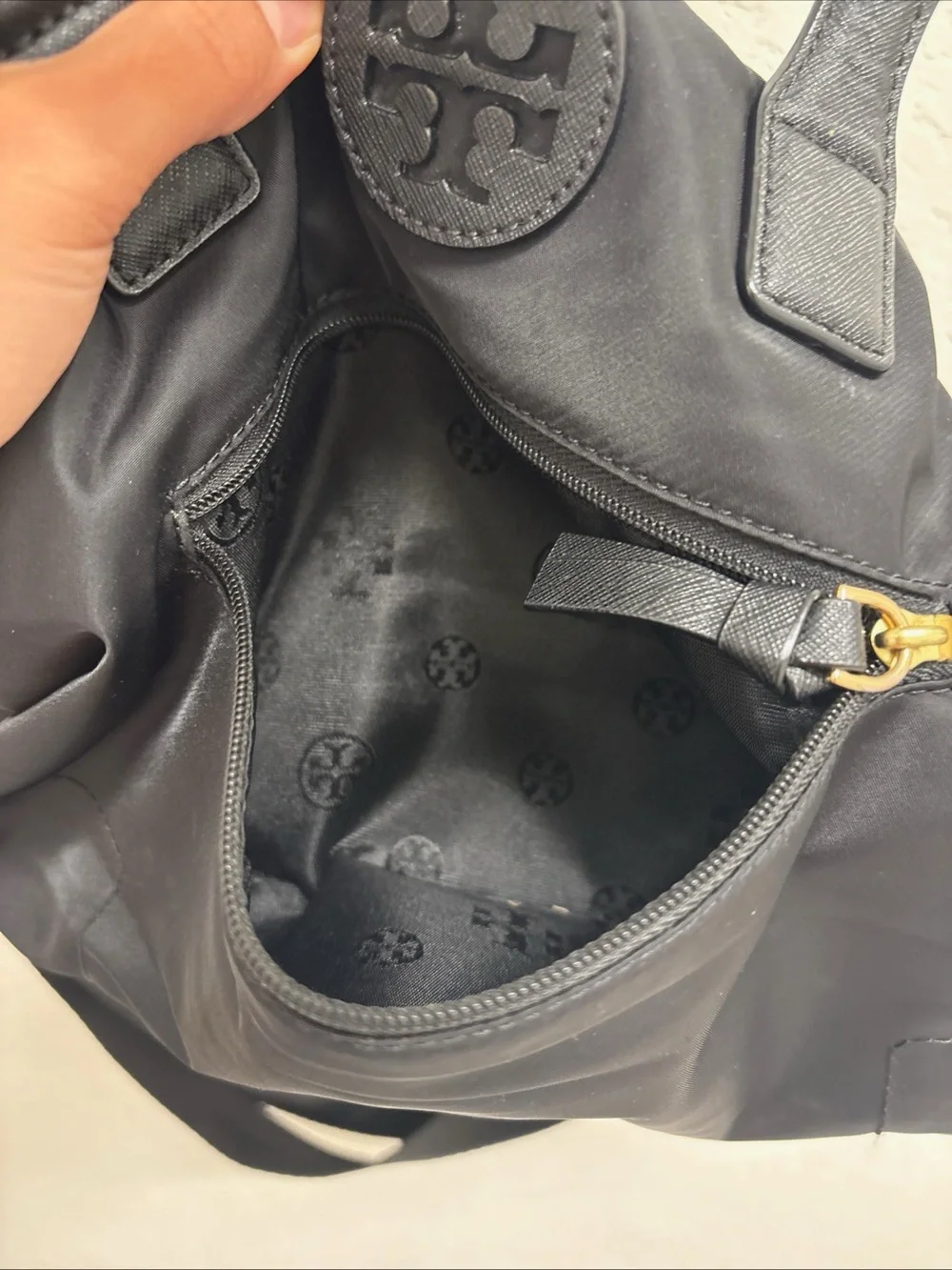Tory Burch Black Nylon Crossbody Bag